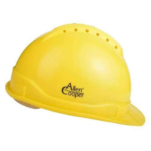 Allen Cooper Safety Helmet Allen Cooper Yellow Industrial Safety Helmet SH-722
