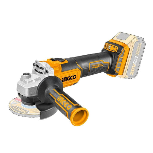 Ingco Angle Grinder INGCO 4 inch (100 mm) 8500 RPM Lithium-Ion Cordless Angle Grinder Without Battery And Charger (CAGLI201008)