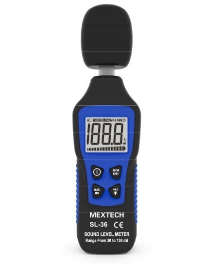 Mextech Sound Level Meter Mextech SL36 Sound Level Meter, Accuracy: +-1.5dB