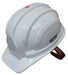 Volman Safety Helmet Volman White ISI Mark Ratchet Hard Hat Head Safety Helmet (Pack of 5)