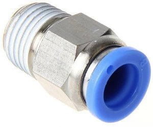 Akari Male Connector Akari 1/4 Inch Straight Connector with Male Thread 08-02 (Pack of 20)