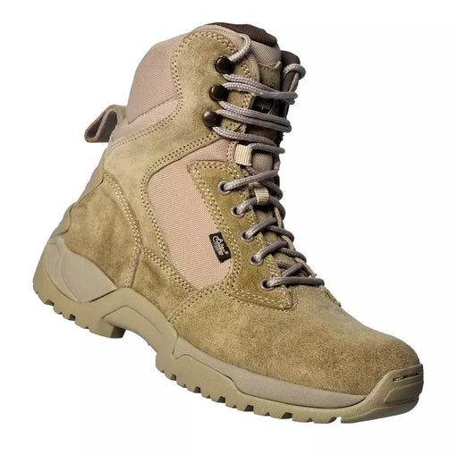 Allen Cooper Safety Shoes Allen Cooper AC-6053 ISI Marked Camel Zipper Combat Safety Boot