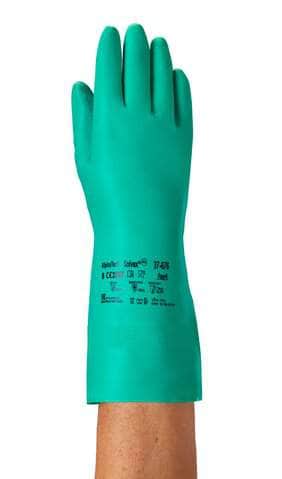 Ansell Chemical Resistant Gloves Ansell Chemical Resistant Gloves Size-10 Solvex 37-676 (Pack of 12)