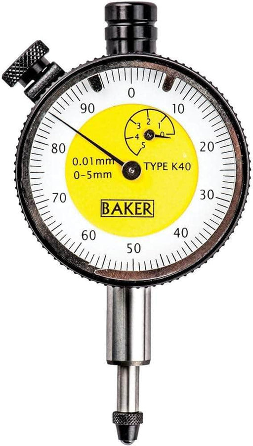 Baker Dial Indicator Baker 5 mm Plunger Type Dial Indicator 40-K40