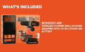 Black & Decker Cordless Drill Black+Decker BCD003C1-QW 18V 2 Speed Drill Driver