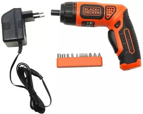 Black+Decker Electric ScrewDriver Black+Decker 200 RPM 3.6 V Cordless Screwdriver Kit BDCS36F-IN