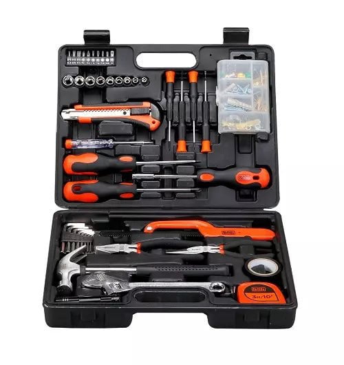 Black & Decker Maintenance Tool Kits Black & Decker Hand Tool Kit 126 Pcs BMT126C Orange/Black