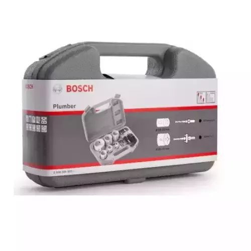Bosch Hole Saw Cutter Set Bosch 2608580803 Holesaw Sets for Plumber (Set of 9 Pcs)
