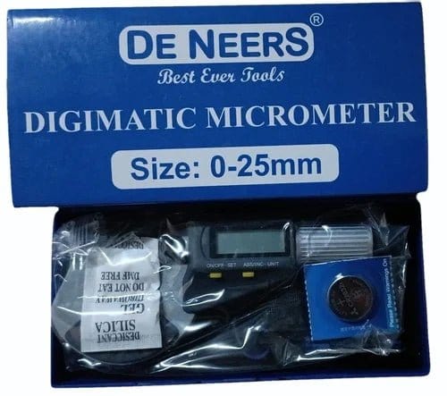 De Neers Digimatic Micrometer DeNeers 0-25mm Digimatic Micrometer
