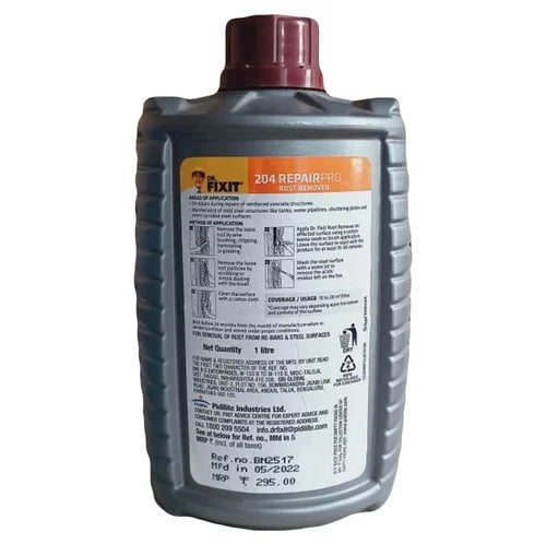 Dr. Fixit Sealant Removers & degreaser Dr Fixit 204 Rust Remover Liquid 1 ltr