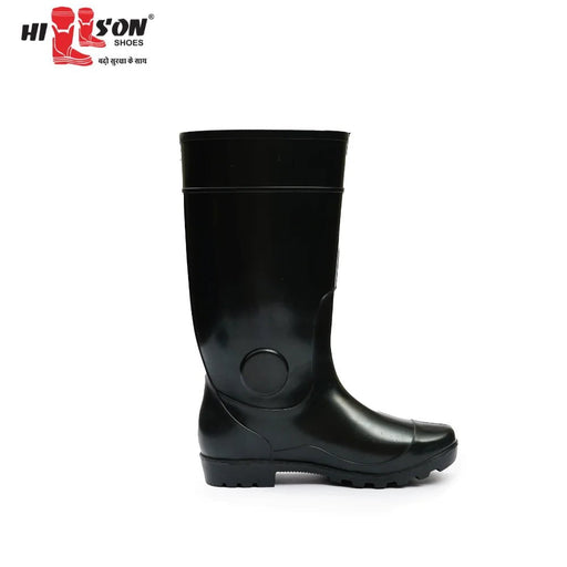 Hillson Safety Shoes Hillson 13 Inch Century Black Plain Toe Gumboot