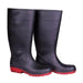 Hillson Safety Shoes Hillson 13 Inch Dragon Black And Red Steel Toe Gumboot
