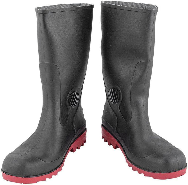 Hillson Safety Shoes Hillson 13 Inch Dragon Black And Red Steel Toe Gumboot
