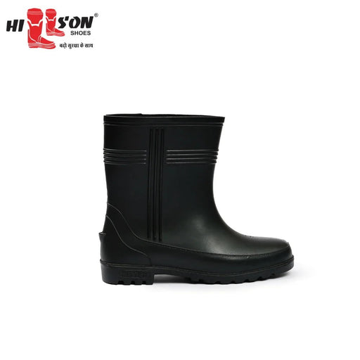Hillson Safety Shoes Hillson 9 Inch Hitter Black Plain Toe Gumboot