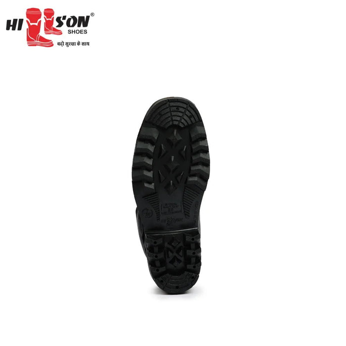 Hillson Safety Shoes Hillson High Ankle with Steel Toe Black Collar Boot