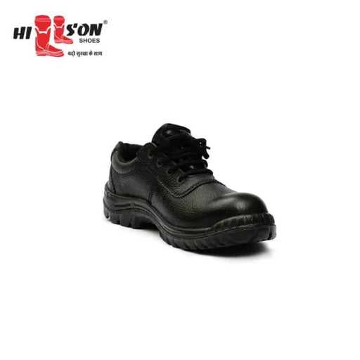 Hillson Safety Shoes Hillson Jaguar ISI Leather Steel Toe Black Work Safety Shoes