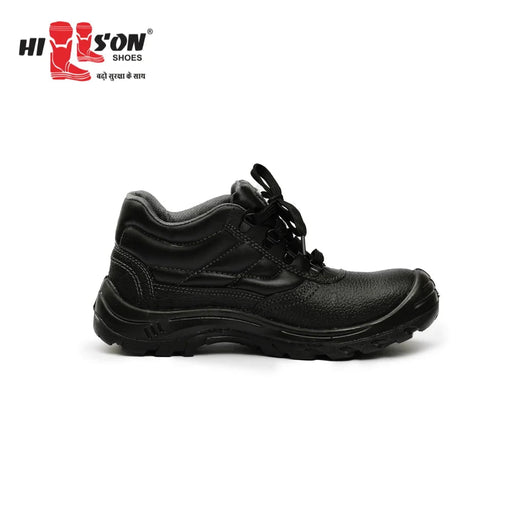 Hillson Safety Shoes Hillson Rambo Leather Steel Toe Black Safety Shoes