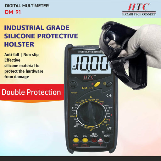 HTC Instruments Digital Multimeter HTC Instruments DM-91 Terminal Inter Lock Digital Multimeter