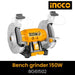 Ingco Bench Grinder Ingco 6Inch 150mm Bench Grinder 150W BG61502