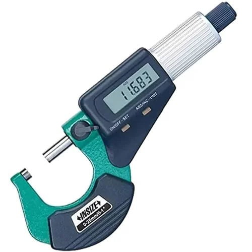Insize Outside Micrometer Insize 0-25 mm Digital Outside Micrometer 3109-25A, 0.001 mm