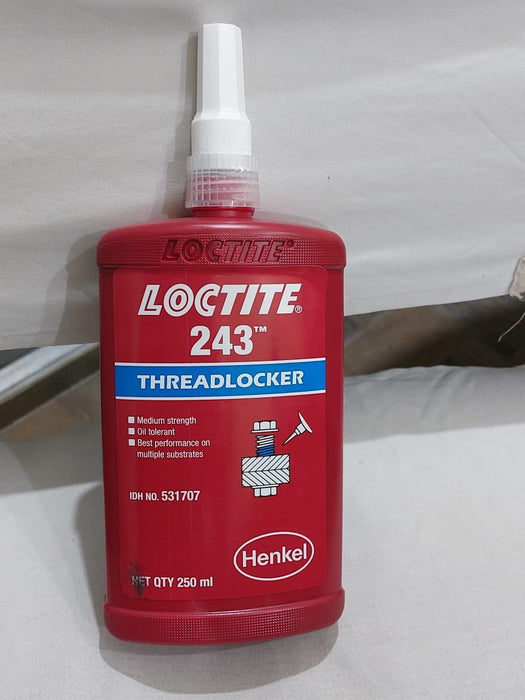 Loctite Threadlockers LOCTITE 243 250ml Threadlocker Medium Strength, Oil Resistant 531707