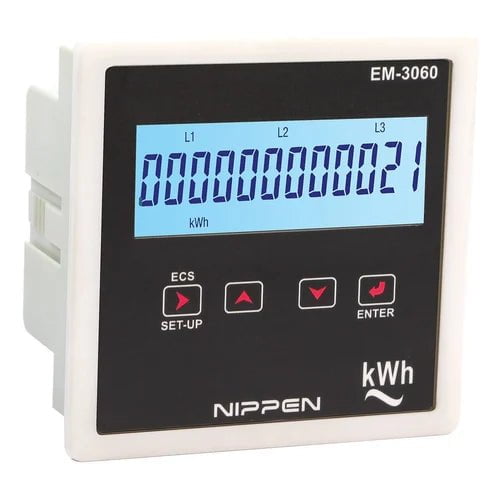 Nippen Energy Meter Nippen Energy 3 Phase 4 Wire Energy Meter EM-3060, 230VAC