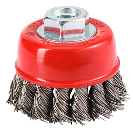 Redfire Cup Brush RedFire 3" (75mm) Twisted Wire Wheel Knotted Cup Brush