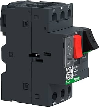 Schneider Motor Protection Circuit Breaker (MPCB) Schneider TeSys MPCB 3 Pole 6-10 A GV2ME14