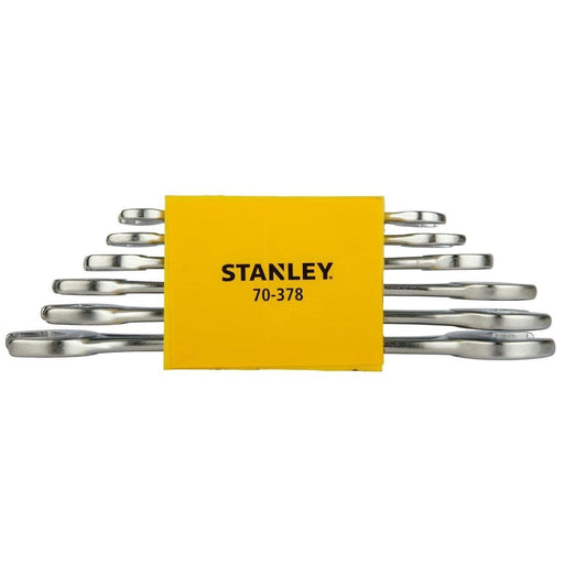 Stanley Double Open End Spanner Stanley 70-378 CRV Double Open End Spanner Set 6pcs