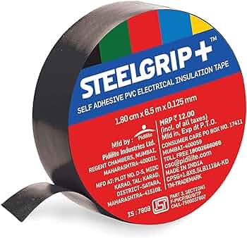 SteelGrip Insulation Tape Steelgrip PVC Electrical Insulation Tape 3/4 inch (1.80cm)