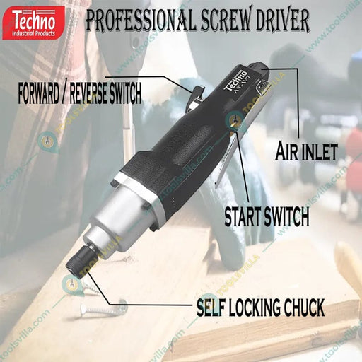 Techno Air Screwdriver Techno AT W7 (Free Speed 10000 rpm) Professional Screw Driver