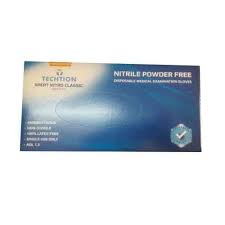 Techtion Coated Gloves Techtion Nitrile Examination Gloves (Box Of 100 Pcs)