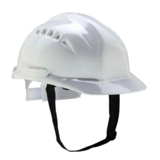Udyogi Safety Helmet Udyogi 7000 LRX Ratchet Type Ventilated Helmet White Pack of 5