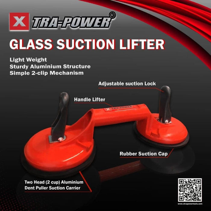 Xtra Power Glass Suction Lifter Xtra Power Two Cup Aluminum Suction Glass Lifter