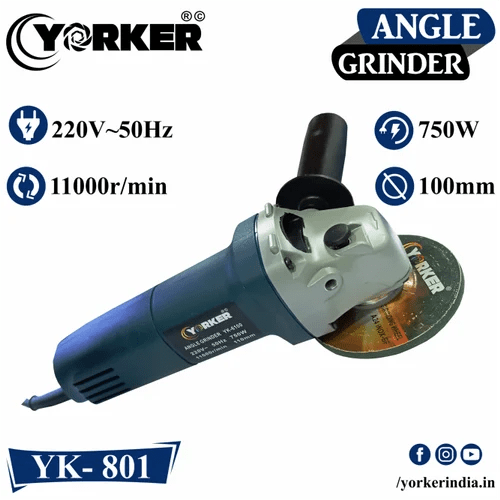 Yorker Angle Grinder Yorker 4 Inch 750W Angle Grinder YK-6100
