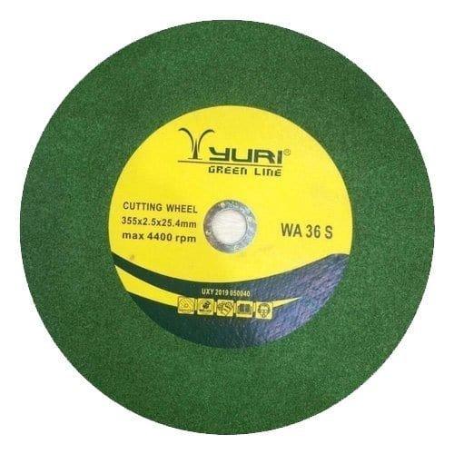 Yuri Cut Off Wheel YURI WA 36S-14 Diameter 14 inch Greenline Cut Off Wheel - Pack of 25
