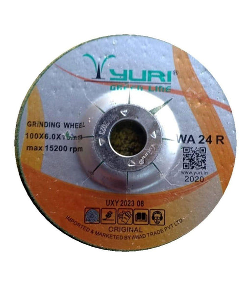 Yuri Grinding Wheel YURI WA 24R-4 Greenline DC Grinding Wheel 4 Inch Pack of 25 Pcs